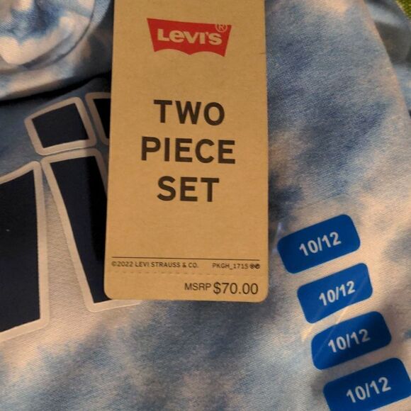Levi's blue tie dye 2 piece‎ matching sweat suit size 10/12 - Picture 5 of 8
